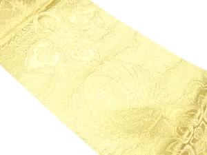 アンティーク　鶴に華紋模様織り出し袋帯（材料）